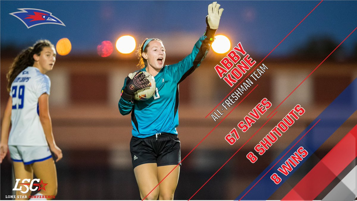 LCUCHAPS's tweet photo. When @kone_abby arrived to LCU, she didn't expect to be the starting goalkeeper for @LCUSoccer. She finished the season with the second most shutouts in a year and with All-Freshman Team honors

📰READ MORE ⤵️
https://t.co/IPvSpbfyfG https://t.co/Y1rogNzgCb