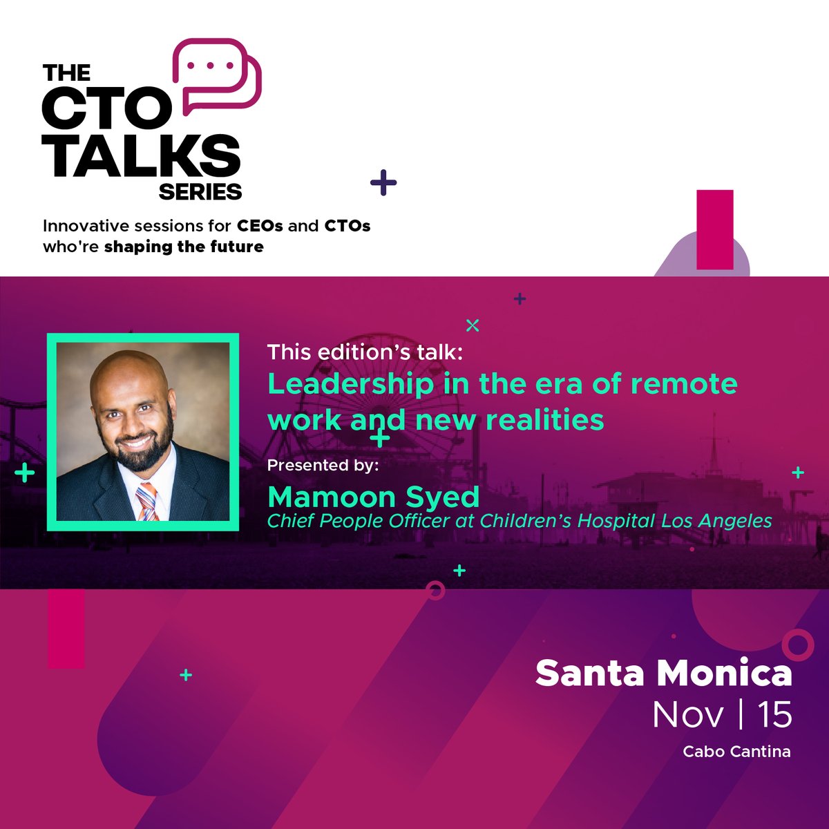 #TheCTOTalks November Calendar. Hope to see you there in one of our series @ #SanDiego #SantaMonica #Austin &amp; #Denver

Register in our Eventbrite profile: eventbrite.com/o/the-cto-talk…