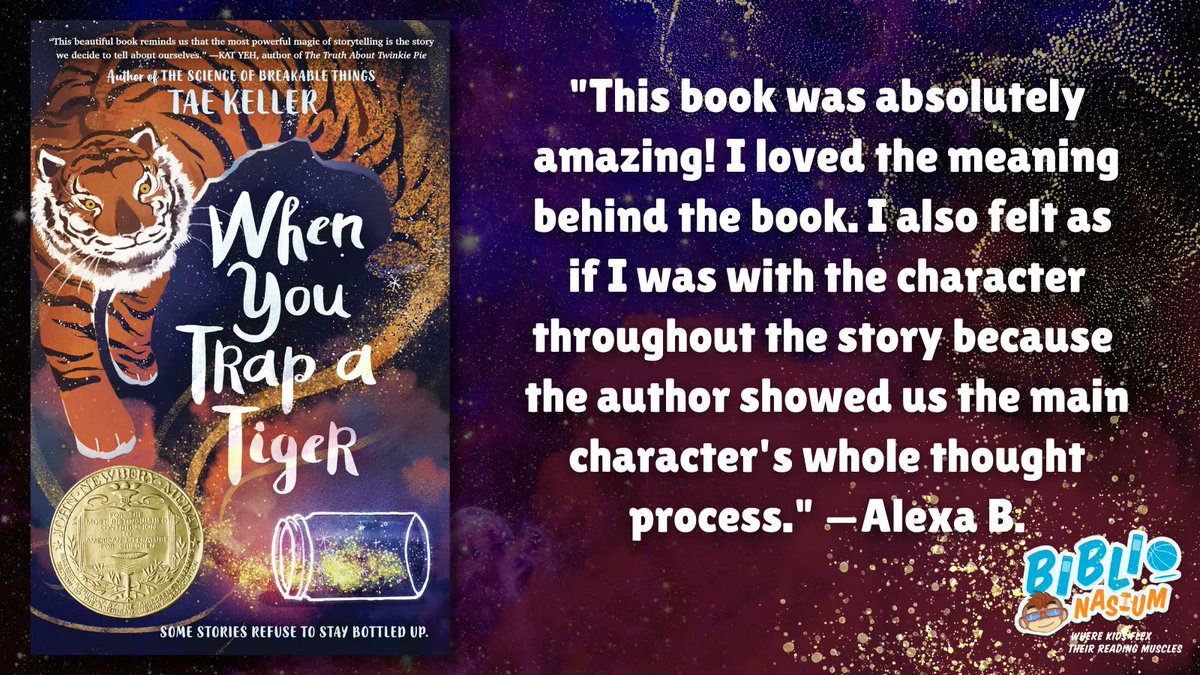 Biblionasium's tweet photo. It's no surpise that #BookAmbassador Alexa B. appreciates @taekeller's masterful storytelling as much as the rest of us!
@randomhousekids #mglit #mgreads #kidreview #kidsreviews #futurereadylibs #edutwitter #librarytwitter #teachertwitter https://t.co/oIrXyOIeN0