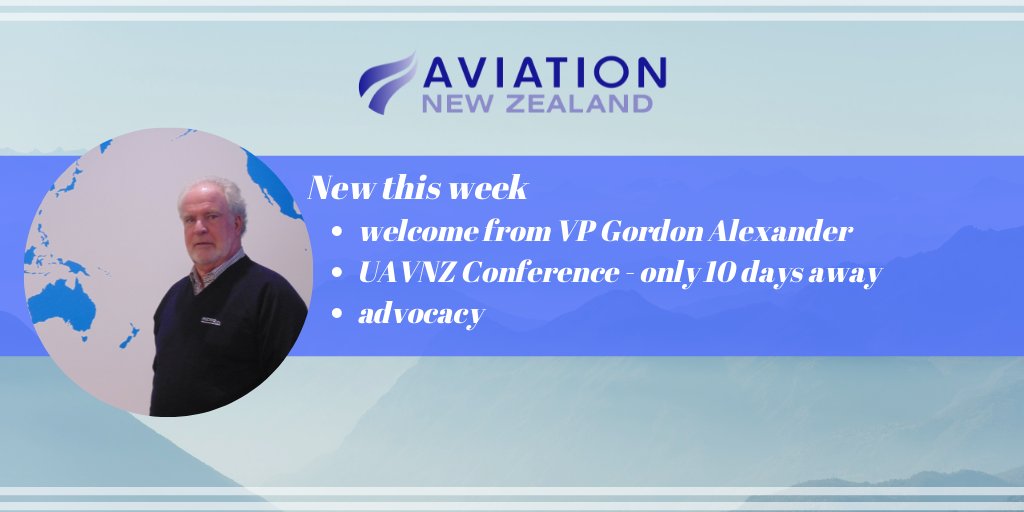 AviationNZ's tweet photo. https://t.co/3lTKbdsMSe Welcome by VP Gordon Alexander this week and UAVNZ conference is only 10 days away

#aviation #aviationnz #aviationindustry #aviationnews https://t.co/GfZFeWp4dP