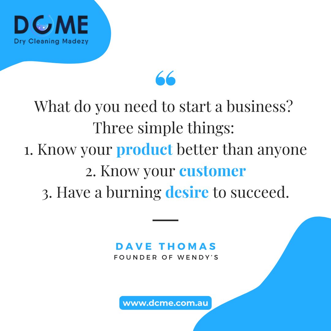 dcmesoftware's tweet image. To start a business, you must apply these three simple things:

1. know your product better than anyone  - knowing your product will let you market your business effectively.

Click &quot;ALT&quot; to read more.

#drycleaning #drycleaners #sundaymotivation #businessquotes #quoteoftheday