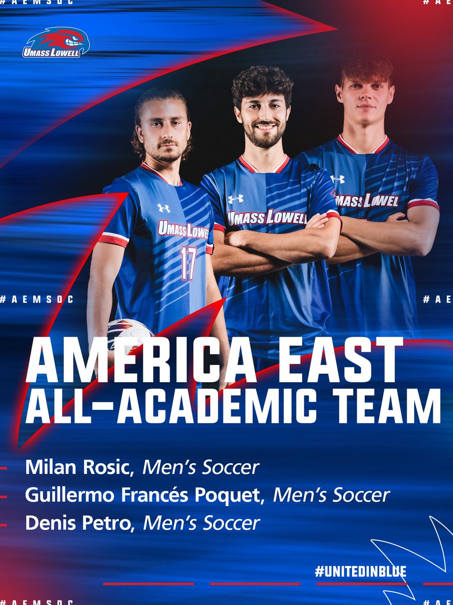 RiverHawkMSOC's tweet photo. Congratulations to our 5⃣ #AEMSOC All-Conference Honorees!

🔗: https://t.co/4Gjhh203iV

#UnitedInBlue | #AEMSOC https://t.co/YmF37l9HbR