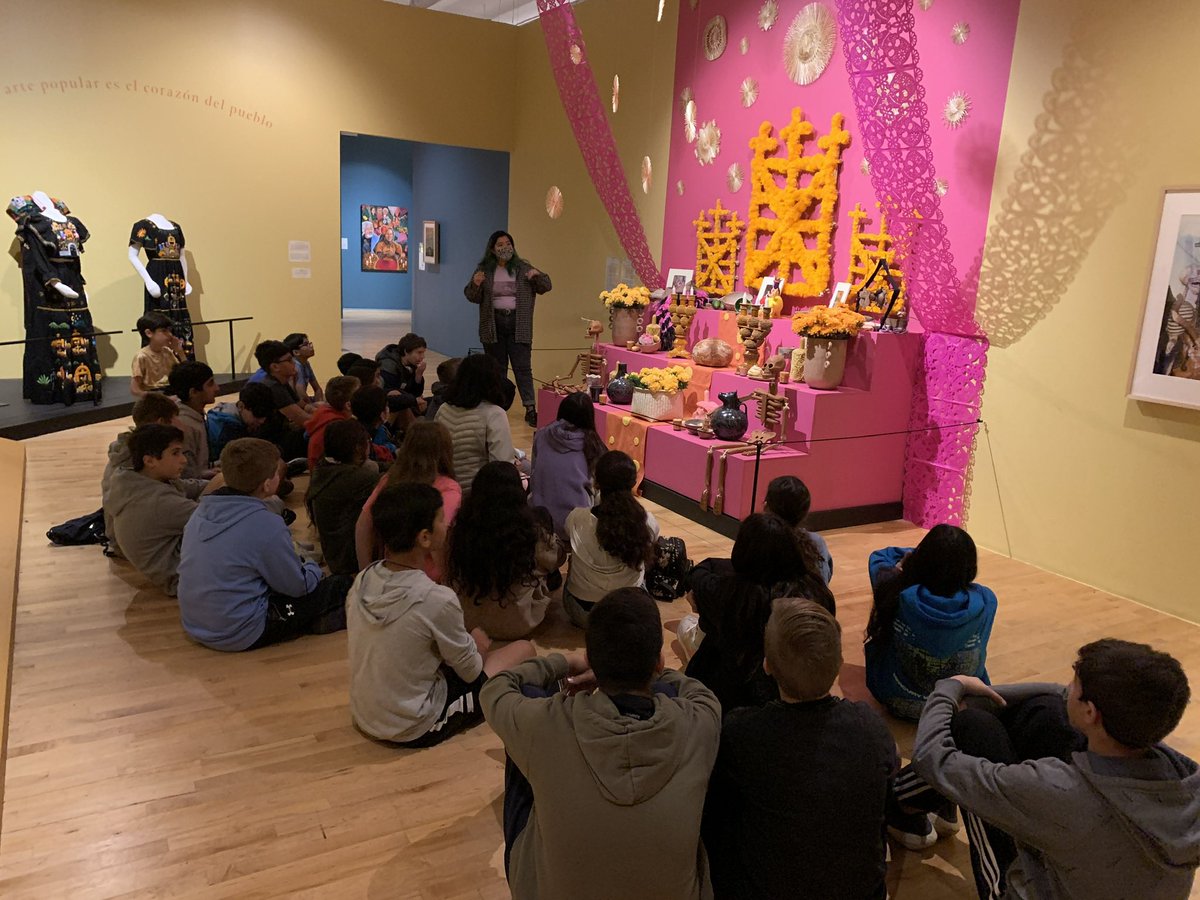 MsZaniewski's tweet photo. We had a great field trip earlier this week to the Museum of Mexican Art in honor of the Day of the Dead! @D53ButlerJHS https://t.co/TQlZXJq4C9