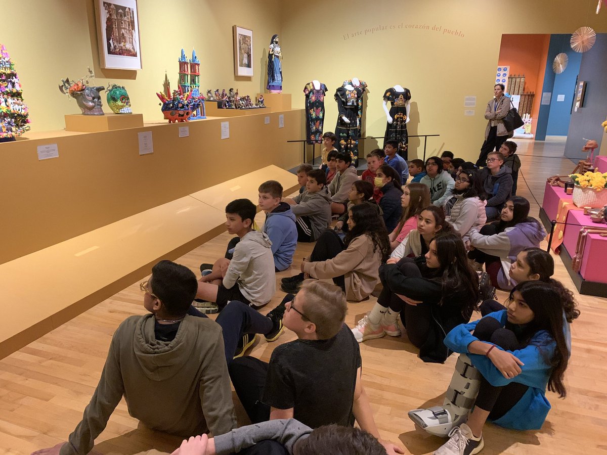 MsZaniewski's tweet photo. We had a great field trip earlier this week to the Museum of Mexican Art in honor of the Day of the Dead! @D53ButlerJHS https://t.co/TQlZXJq4C9