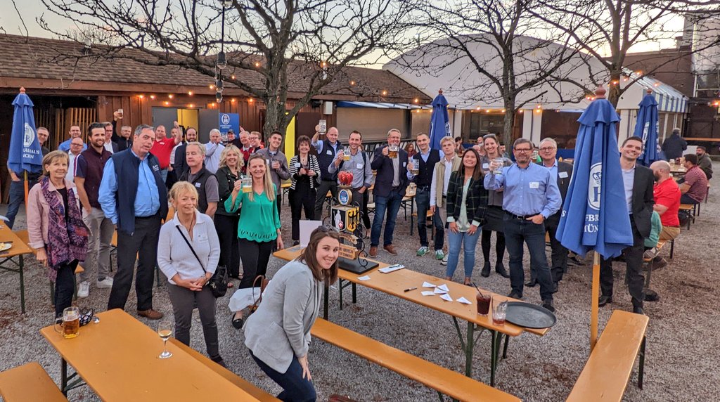 Another successful Stammtisch at <a href="/HofbrauhausNWPT/">Hofbrauhaus Newport</a>! Join us again on December 1!