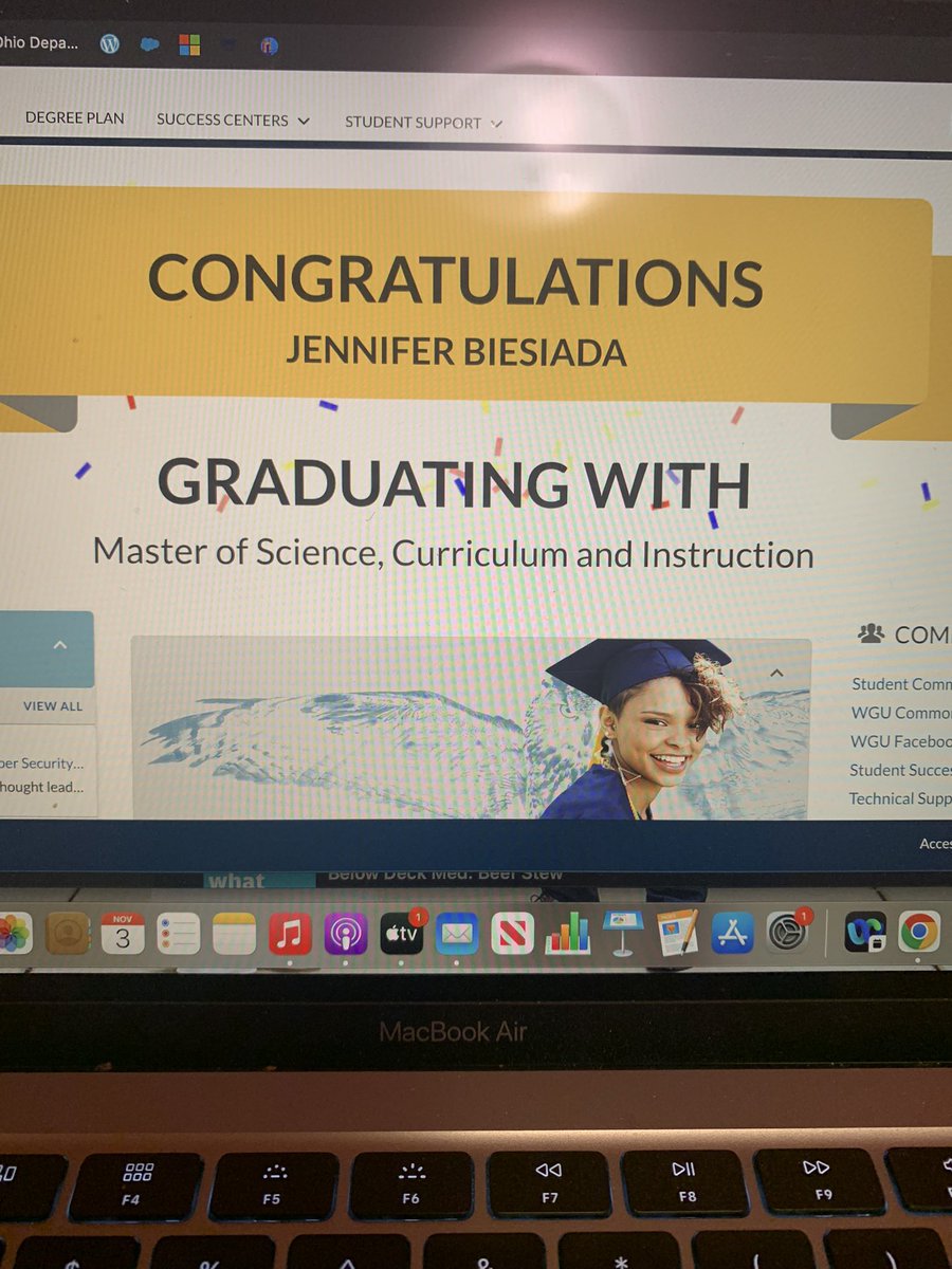 MrsBiesiada's tweet photo. I *officially* graduated today!!! I am so proud of myself. Maintaining a full time job, and school full time was really hard at times, but well worth it.
Thanks to all of my people for their support! 
#middierising #middieriser #joyineducation https://t.co/sw9tm0PMaw