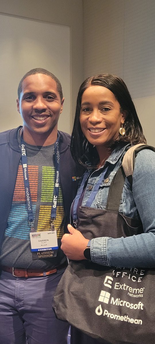 Thoroughly enjoyed my first session on Microsoft. I got so much information from Darren. Excited to share with everyone. #GaETC22 #NavigatingTheFuture
