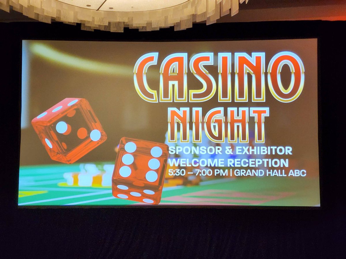 ACSARegion12's tweet photo. Go on and have a ball this evening! Check out Casino Night in the Grand Hall! #ascasummit @ACSA_info https://t.co/w18c3AVNZW