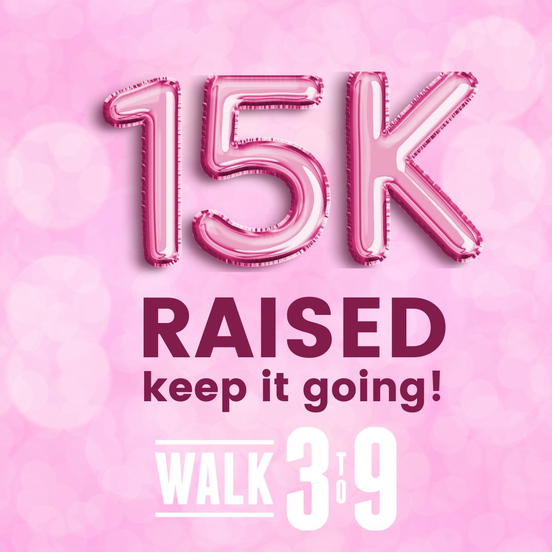 Walk3to9's tweet photo. Thanks to our fundraising 3to9'ers, #walk3to9 has  reached 30% of our goal, and we're excited about keeping the momentum going strong! If you're thinking about being a part of the event, there's no better time than NOW to register and start fundraising! https://t.co/IZ7feBib8i https://t.co/5wNQMoRWoS