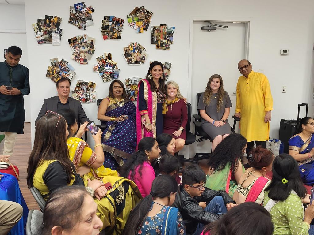 KhushSR's tweet photo. @melisafortexas addressed Indian Community at a Diwali event in Dallas. #RNCTX https://t.co/CXcDJ7QQ6f