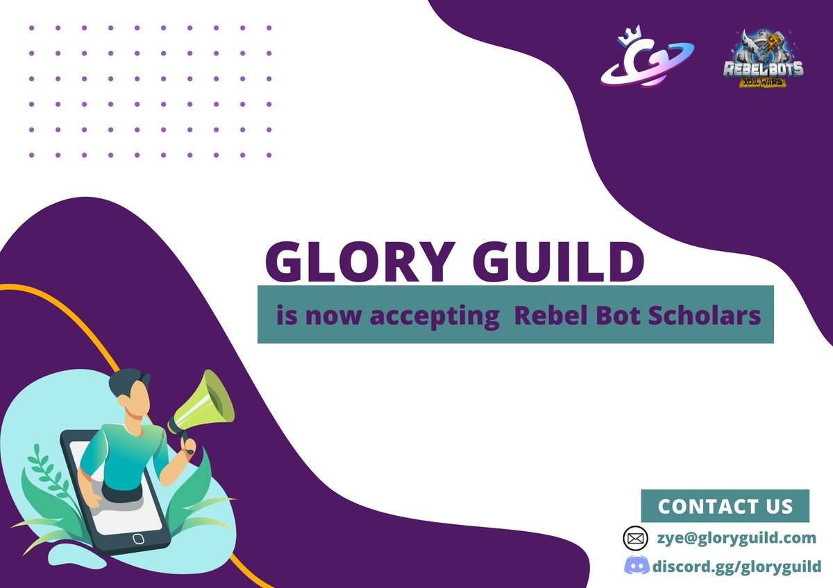 thegloryguild's tweet image. Apply here:

forms.gle/jah5efuCcfPeMf…
discord.gg/wEZ3Tfty

#rebelbot #Scholarships #P2EScholarship #PlayToEarn #AxieInfinity #P2EGame #P2EScholarship