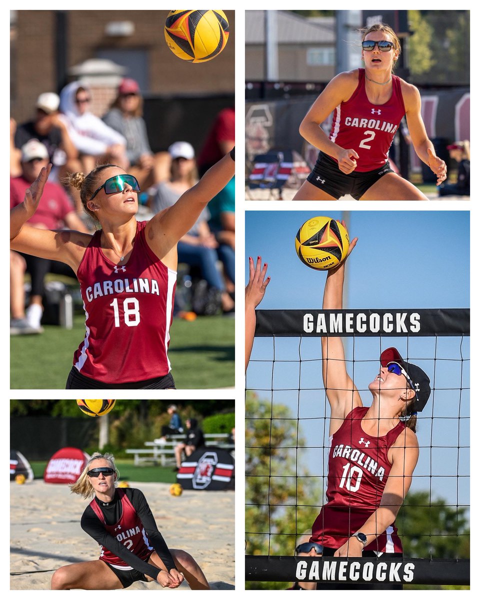 We’re pulling for our ✌️ Gamecock pairs who will represent us this weekend at the <a href="/AVCAVolleyball/">AVCA</a> Fall Collegiate Beach Championships! Go show the country what we already know here in Columbia - ya’ll are BALLERS!