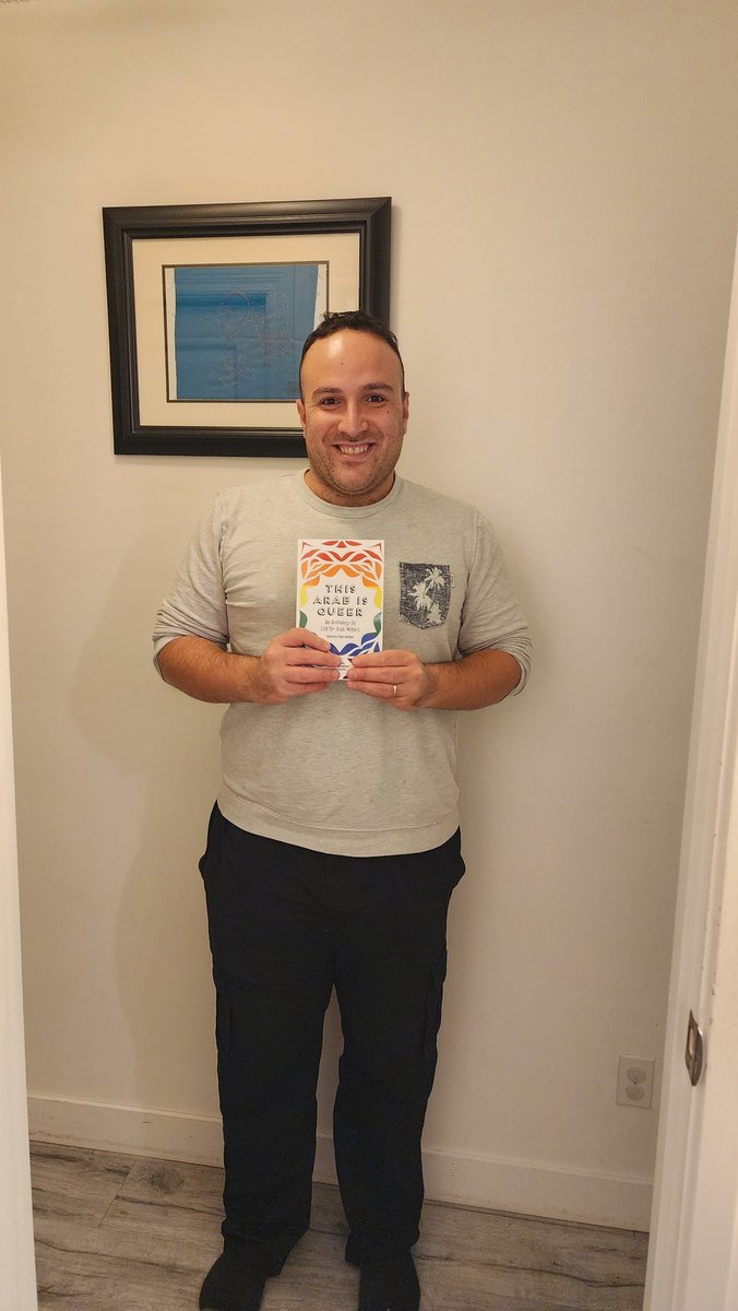 HNamir's tweet photo. Thrilled to have received my author copy of This Arab Is Queer. Thank you so much @SaqiBooks. I'm so happy to have my story featured in an anthology of powerful stories written by incredible authors and edited by my brilliant friend @Elias_Jahshan! https://t.co/zyxeh3q61N