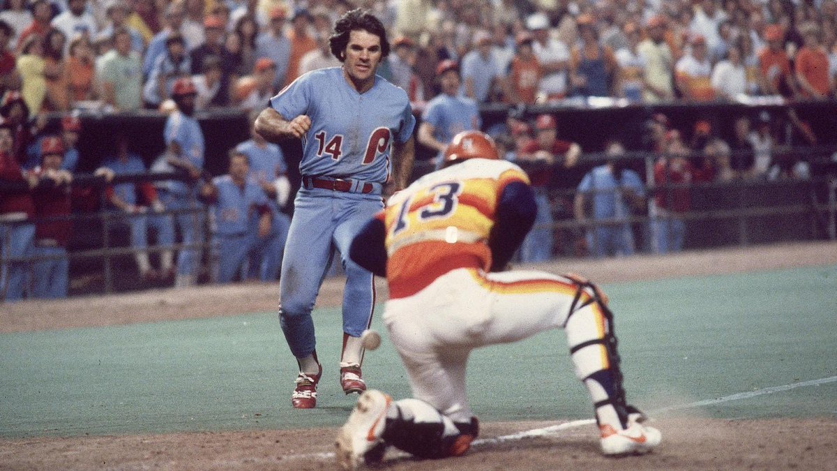 StandardDef1's tweet photo. With the Phillies wearing their powder blues tonight, the Astros should have brought back the rainbow uni’s to recreate the 1980 NLCS #worldseries #RingTheBell https://t.co/zLIM7RizrA
