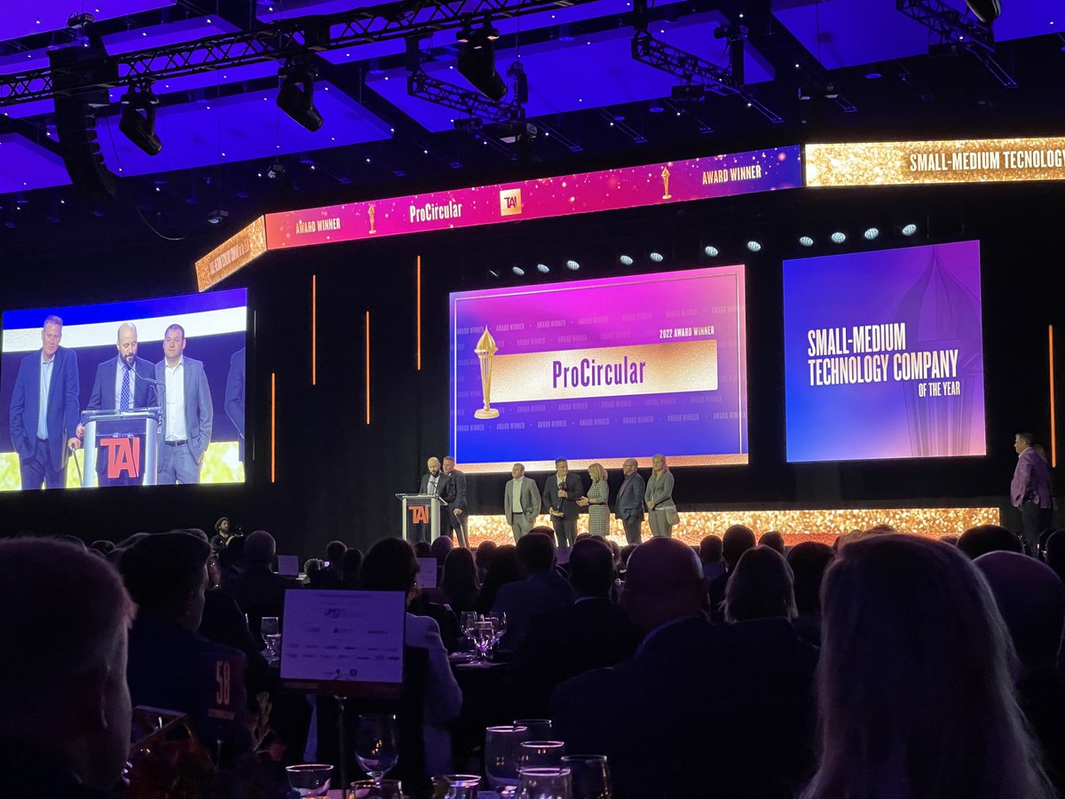 HornIT's tweet image. The #Prometheus2022 Small - Medium Iowa Technology Company of the Year award goes to @procircular! 

We are really thankful to have ProCircular as a @DeltaVCode sponsor! Way to go @AaronRayWarner and friends!