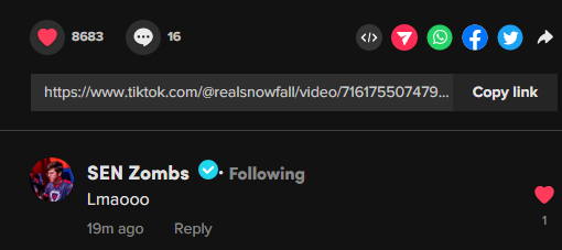 snowfallyy's tweet photo. I know this is probably the guy who manages @zombs Tiktok but ya'know what, today was a good day. I'll take it lol https://t.co/s9f8RsqaVf