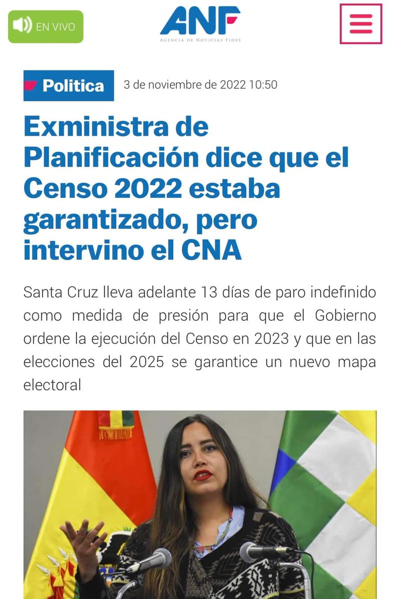 OrgPolCreemos's tweet photo. "El Consejo Nacional de Autonomías se prestó a los intereses del @BOmereceMAS. @LuchoXBolivia nunca dio una explicación técnica para fundamentar la postergación. Descaradamente alardeaban de tener todo listo para realizarlo este año¡Le mintieron al país!", denunció  @LauraRojasBO https://t.co/Uhe2a72u05