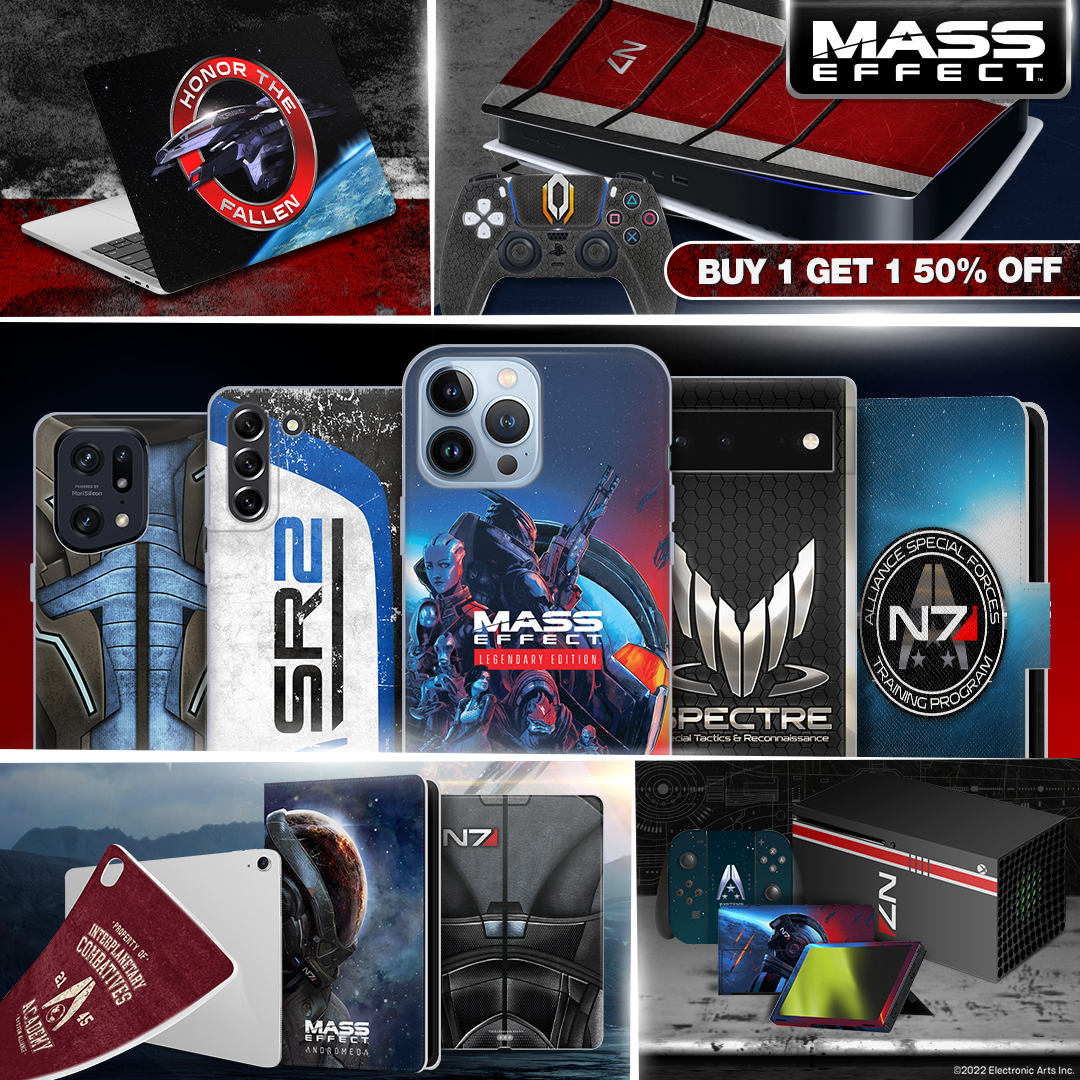 goheadcase's tweet photo. Buy 1 Get 1 50% Off Promo on our Head Case Designs Officially Licensed Mass Effect phone, tablet, laptop, audio, gaming cases and skins using the promo code MASS50

Shop Now! https://t.co/oBMEcQBxPB

#goheadcase #headcasedesigns #masseffect #masseffect2 #masseffect3 #bioware https://t.co/zKo6RjfG8O