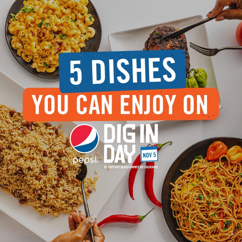 pepsidigin's tweet photo. Grab a plate and celebrate amazing #Blackowned restaurants like these on #PepsiDigInDay, Nov 5th! 🍴💙 #DigInShowLove