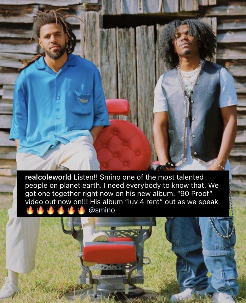 J. Cole calls Smino “one of the most talented people on planet earth” 🔥🔥