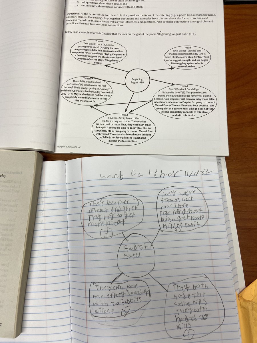 CharityOkafor8's tweet photo. The hard work of my EB’s cannot be overemphasized, using WEB CATCHER for important details; making connections for a ToSEEC Paragraph #GreatDepression #OutOfTheDust #TrojansForward @TeagueMS_AISD @AldineConecto @gwschattle281 @ACormierRuss https://t.co/mccMbimPLD