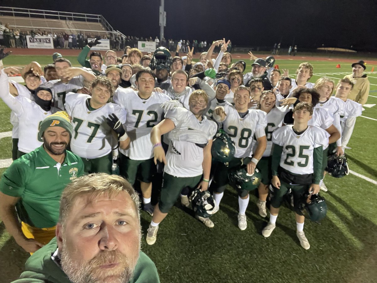 coachtierney74's tweet photo. Down 13-0 6 minutes into the game this F.A.M.I.L.Y. never stopped believing!! Tied most wins in school history and beat the rival for first time in 13 years!!! https://t.co/ppEJzpILuV