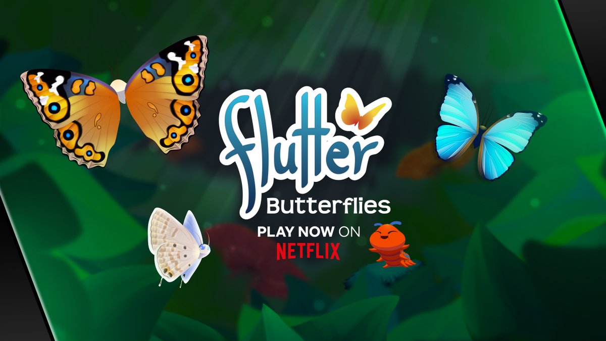 runawayplay's tweet photo. Netflix Flutter Butterflies is out now! 🦋 This game offers a new gameplay experience with no in-app purchases or ads, and an exclusive set of butterflies to celebrate its launch. We’re so excited to share the wonders of nature and enthusiasm for butterflies, now on Netflix ❤️ 🥳 https://t.co/jnHWfT6ALk