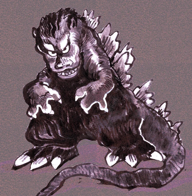 Happy bday to the best Kaiju #godzilla #art 