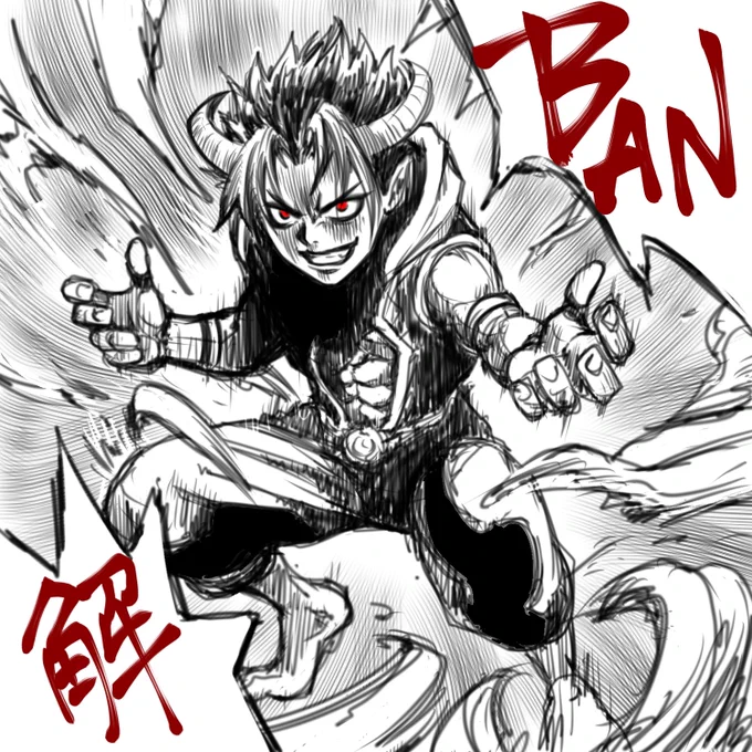 @charlow_illust ちゃろさん㊗️BAN解記念😆(思いついたら描きたくなった) 
