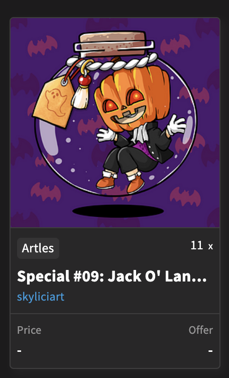 skyliciart's tweet photo. Concluded!
Jack O' Lantles becomes 11 Eds piece
while The Graveyard becomes 6 Eds piece
Thank you to every collector, event participant, and brewer who collects. Hope you love the art pieces and kindly wait for future updates π
#spooktles #artles #spookyaf #tez https://t.co/kUw7IRm817