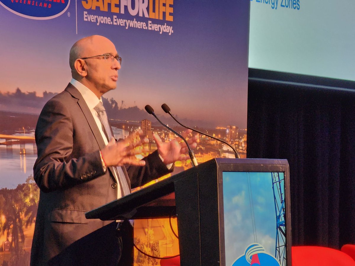 powerlinkqld's tweet photo. Another good share from Mahesh Narotam, Powerlink’s Project Director Renewable Energy Zones and Leanne Caelers, Department of Energy and Public Works’ Executive Director Transmission and Transformation, on developing Renewable Energy Zones. #PQForum https://t.co/Ka7rY3lHlF