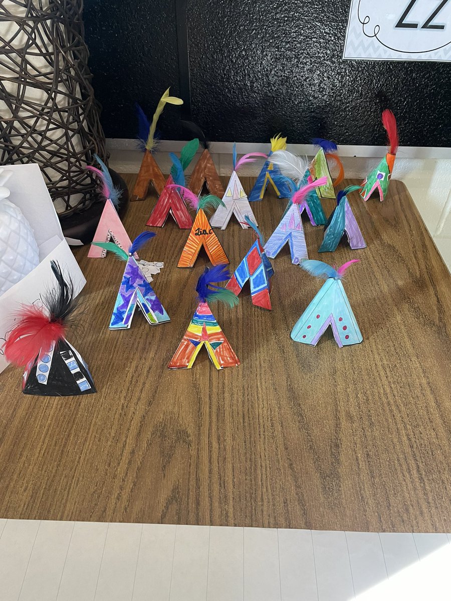 In Social Studies we have been learning about early communities in Canada. The grade 3’s did a great job designing their Tipi’s <a href="/Gr1Flynn/">Mrs.A.Flynn</a>