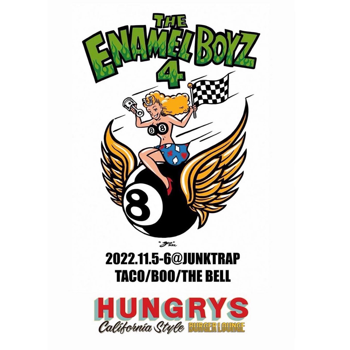 RIKIYAOFFICIAL's tweet photo. 明日は佐賀県、鳥栖。
junk trapにてハンバーガー焼きます。
お近くの方は是非🙌

#hungrysburgerlounge
#佐賀 #鳥栖 #junktrap #ハンバーガー https://t.co/NDWYLhc8Fp
