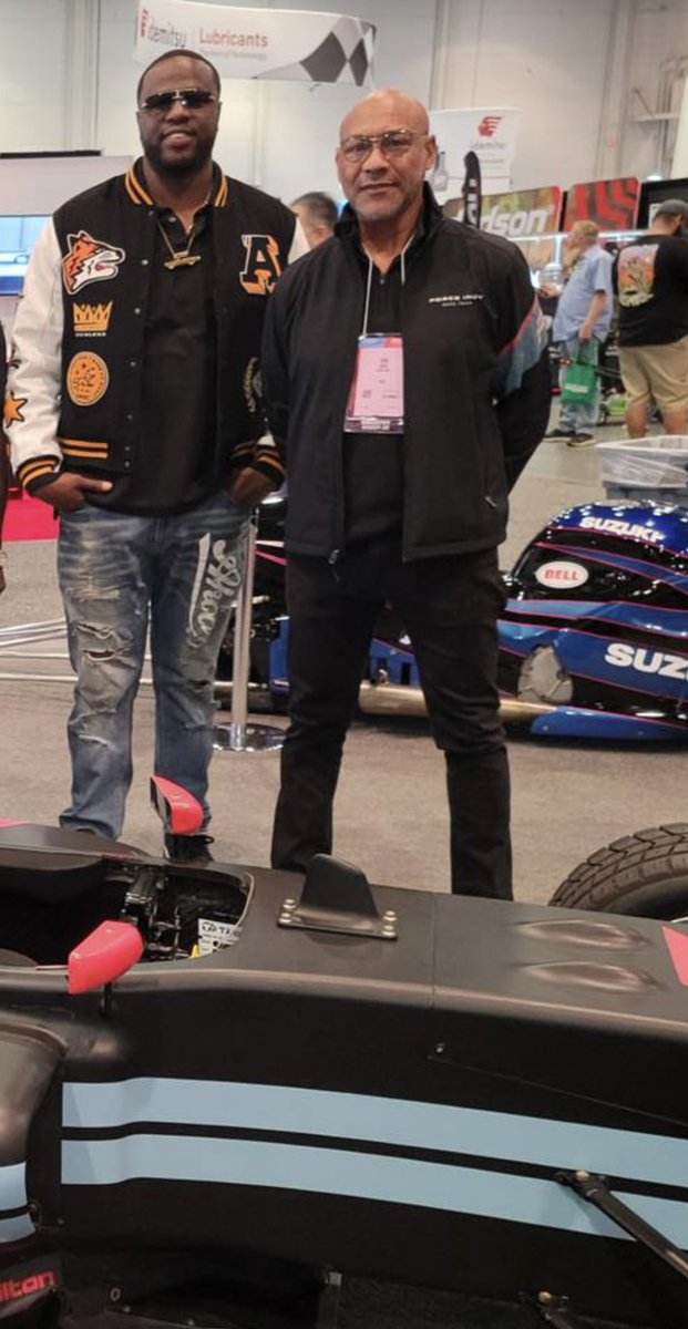 The Coach and Donkmaster planning racing’s future in the Black community! #Donkmaster #forceindy99 #nexgeneracers #africanamericanracersassociation