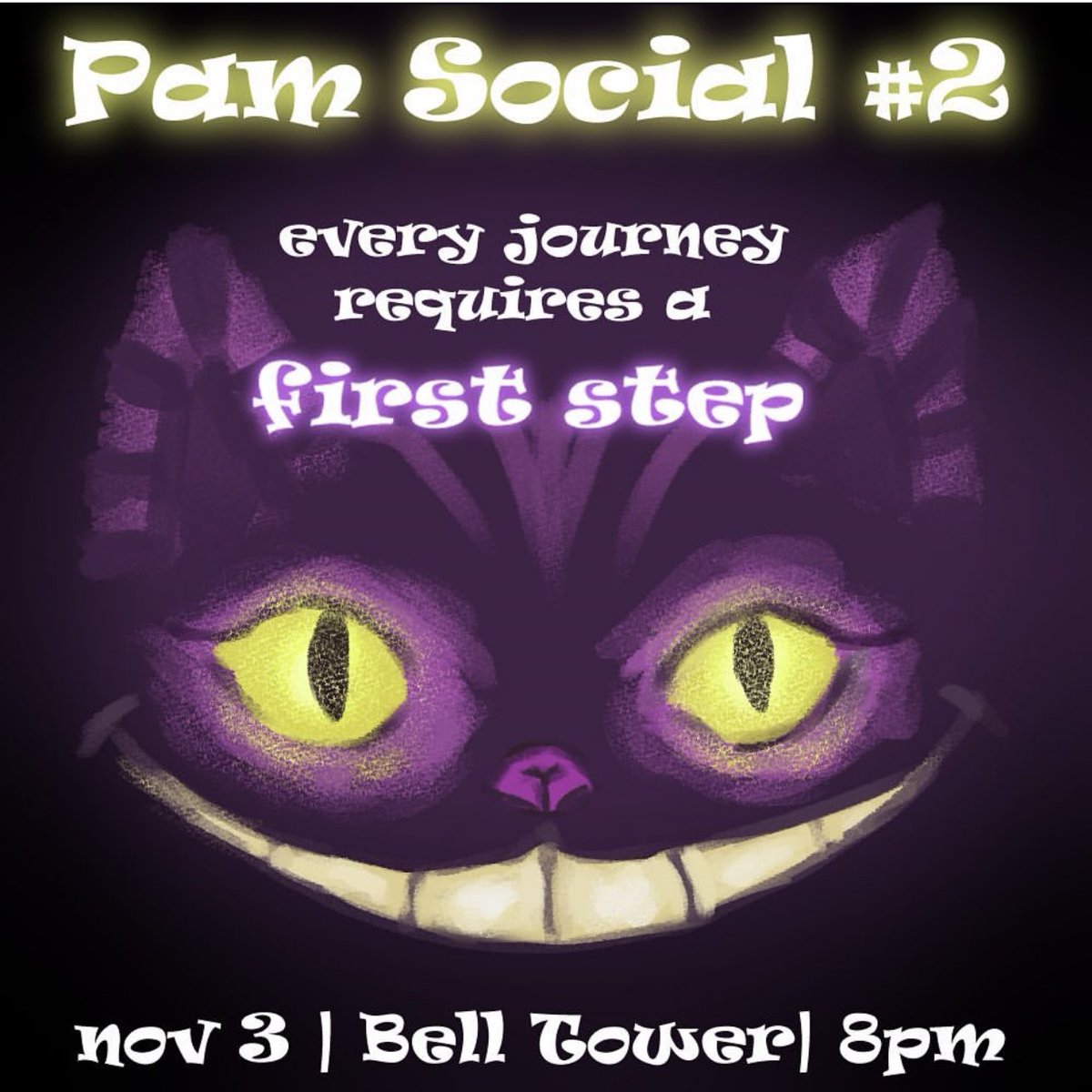 8PM TONIGHT we are having our Social #2 at the Bell Tower! If you are interested in our Pamilya program, we have prepared fun activites to help you find your future mentor/mentee! See you soon💜
