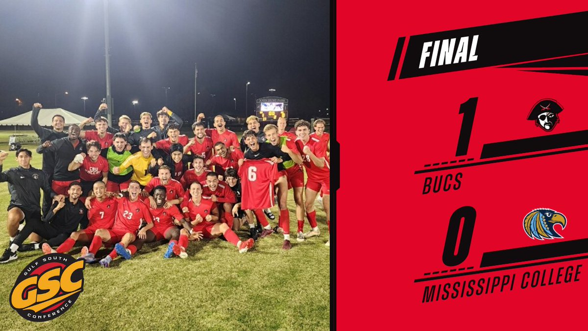 CBU Men’s Soccer (@cbubucsmsoc) on Twitter photo WE ARE PLAYING FOR A CHAMPIONSHIP! RT THE W!!!!!! Our 1-0 win over MC gives us a spot in Saturday's <a href="/GulfSouth/">Gulf South Conference</a> Championship Final against UWF. UP THE BUCS!! #BUCNation WE ARE PLAYING FOR A CHAMPIONSHIP! RT THE W!!!!!! Our 1-0 win over MC gives us a spot in Saturday's <a href="/GulfSouth/">Gulf South Conference</a> Championship Final against UWF. UP THE BUCS!! #BUCNation