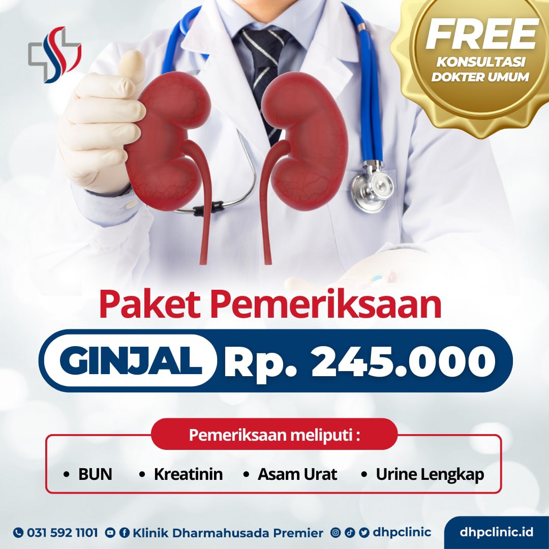 dhpclinic's tweet image. Sebagai bentuk pencegahan dari penyakit ginjal, yuk jalani pemeriksaan kesehatan ginjal. Dengan memanfaatkan paket pemeriksaan ginjal @dhpclinic 

 #pemeriksaanginjal #kidneyscreening #cekginjal #ginjalsehat #ginjal