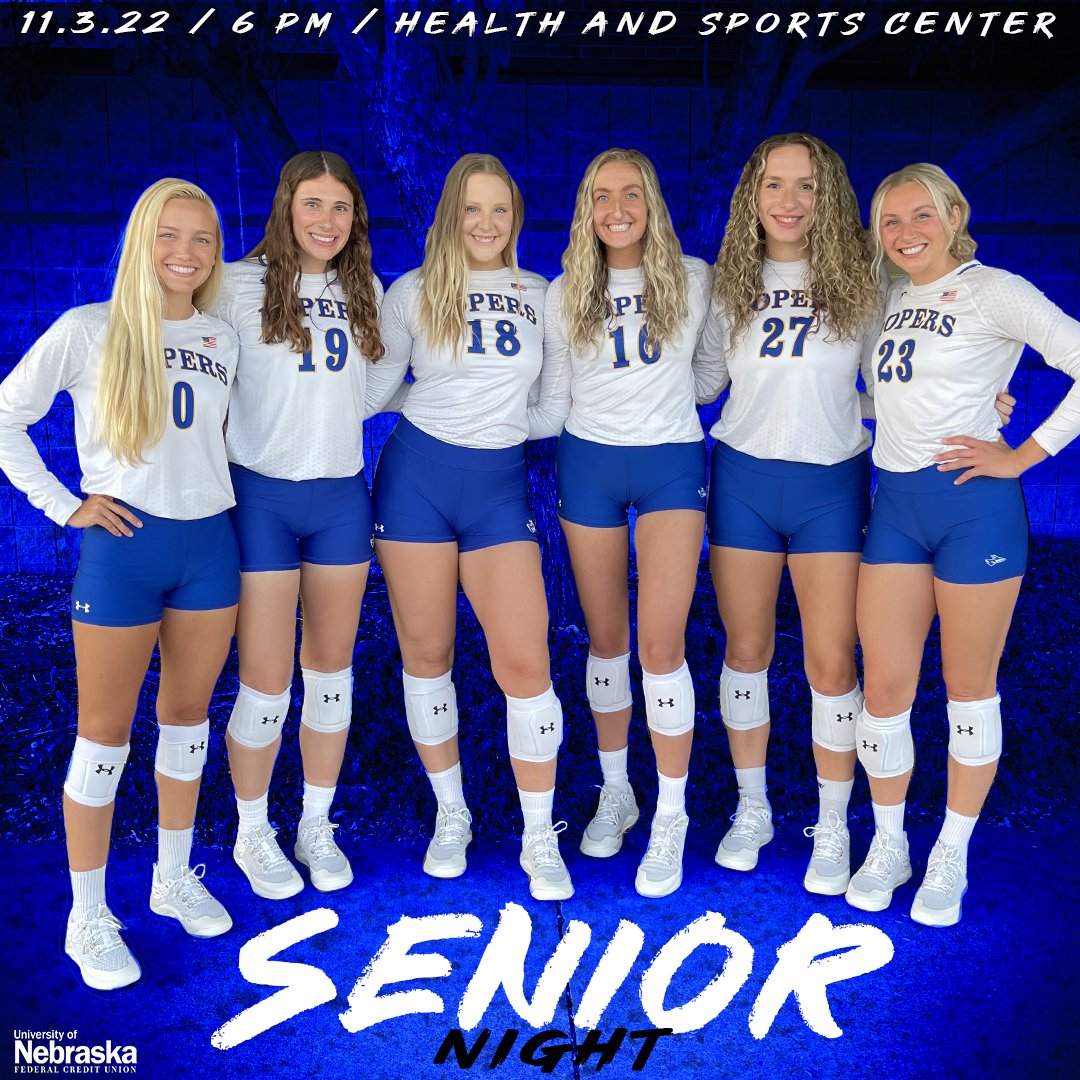 UNK_Athletics's tweet photo. 🏐 SENIOR NIGHT 🏐

🆚 Missouri Southern
📆 Friday, Nov. 4th
🕐 6 PM
📍Health &amp; Sports Center
📺 https://t.co/9Jka99aPtq
📻 93.1 FM The River / 106.9 FM KRVN
Buy tickets online at https://t.co/x3abaGUuxL

Thank you to our game sponsor:
@NUFCU https://t.co/tPgibbB1Ta