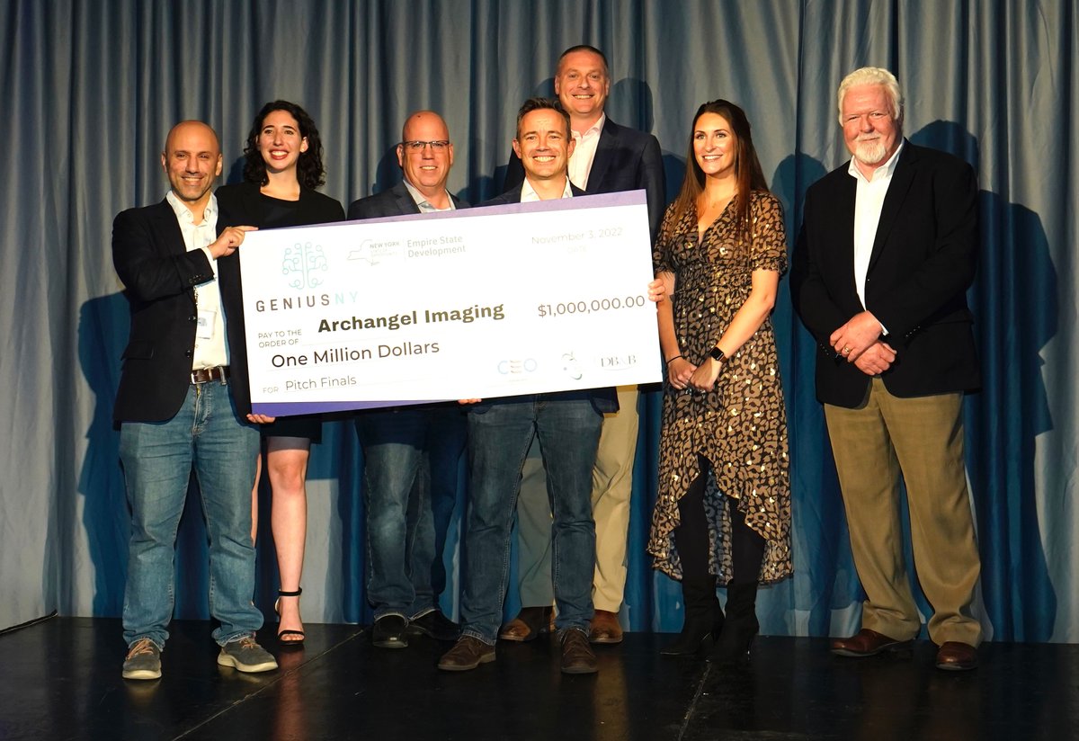 GENIUSNYProgram's tweet photo. Congratulations to @archangel_im, this year's @GENIUSNYProgram grand prize winner of $1 million dollars! Read @GovKathyHochul's full announcement, here: https://t.co/xzcV4FL6i4 https://t.co/nDgq6GMoqJ