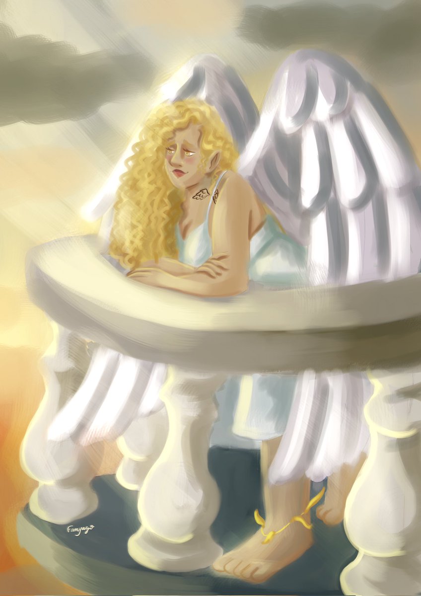 Fany_yago's tweet photo. Testei uma pintura mais "sujinha" não foi mto prático pra mim, mas o resultado não ficou de td ruim!
De qualquer forma... Essa é a minha OC, a Lucyra, uma das protagonistas do meu livro "Reino das Nuvens" espero que gostem💕 https://t.co/oxUZtzgDxw