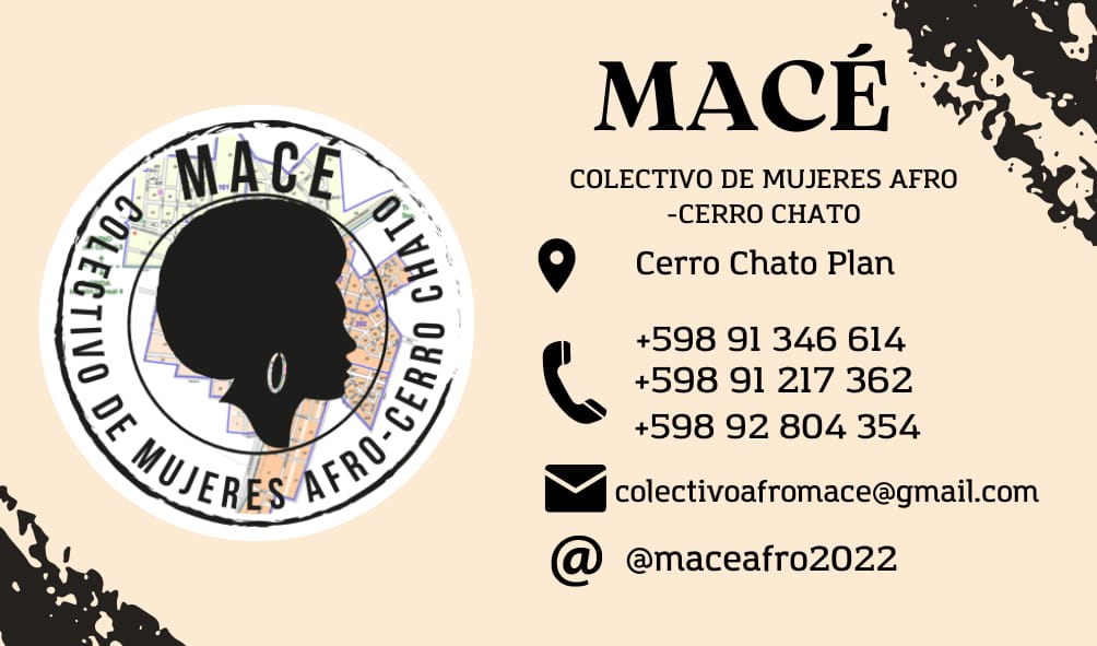 Vías de comunicación con nuestro colectivo de mujeres afro 👇🏾🌷
#macé 
 @inmujeres_uy <a href="/mundoafro_/">MundoAfro</a> <a href="/mizangasmujeres/">mizangasmujeresafro</a> <a href="/CumbreAfro/">Red de Mujeres Afro</a> <a href="/afrocolectiva/">Afrocolectiva</a> <a href="/afro_resistance/">AfroResistance</a>