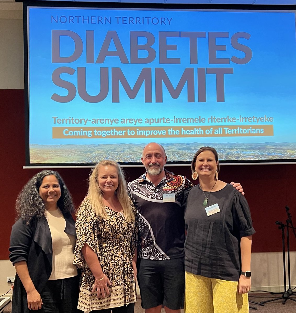 How good is the Northern Territory Diabetes Summit! And great catching up with these stars of Indigenous health! @DiabetesAus @IAHA_National @NTPHN @AMSANTaus