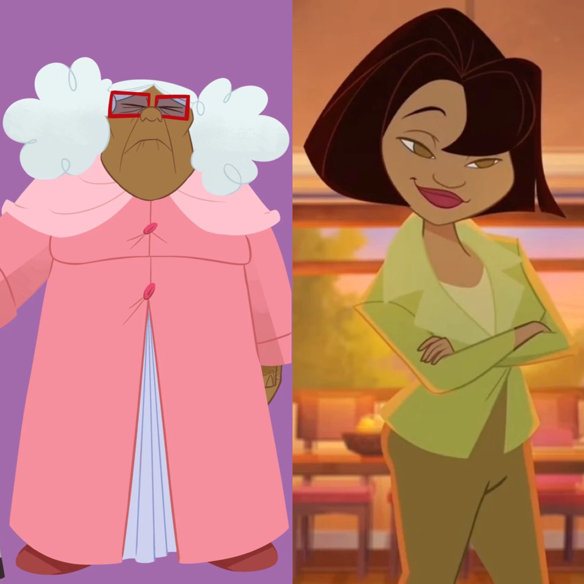 PopCrave's tweet photo. Beyoncé dressed up as Suga Mama and Trudy Parker-Proud from ‘The Proud Family’ for Halloween. https://t.co/HTWpk0egGU