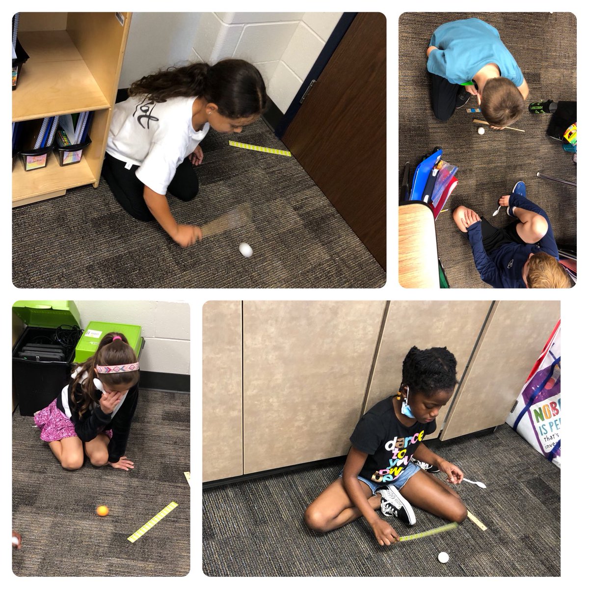 Having fun investigating force on a ping pong ball today.⁦  <a href="/HumbleISD_FCE/">Fall Creek Elem</a>⁩ ⁦<a href="/HumbleISD/">Humble ISD</a>⁩