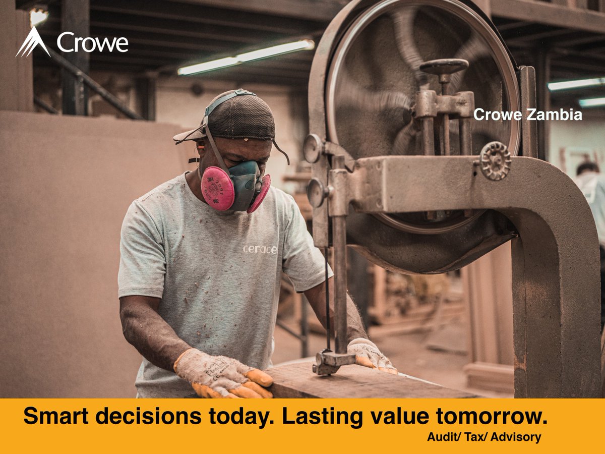 CroweZambia's tweet photo. It is in your moments of decision that your destiny is shaped.- Tony Robbins

Smart decisions. lasting value

#crowezambia
#WeAreCrowe https://t.co/s2UOSMHxVt