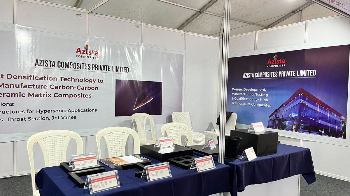 azistacomposite's tweet image. One more Expo added to our calendar! - #ISAMPE2022
We're Exhibiting at ISAMPE NATIONAL CONFERENCE ON COMPOSITES (INCCOM 17) from Nov 02 - 04, 2022 in Hyderabad.
Meet our Team at:
Booth no - 16 &amp;amp; 17
Email: info@azistacomposites.com

#ISAMPE #composites #INCCOM #DRDO