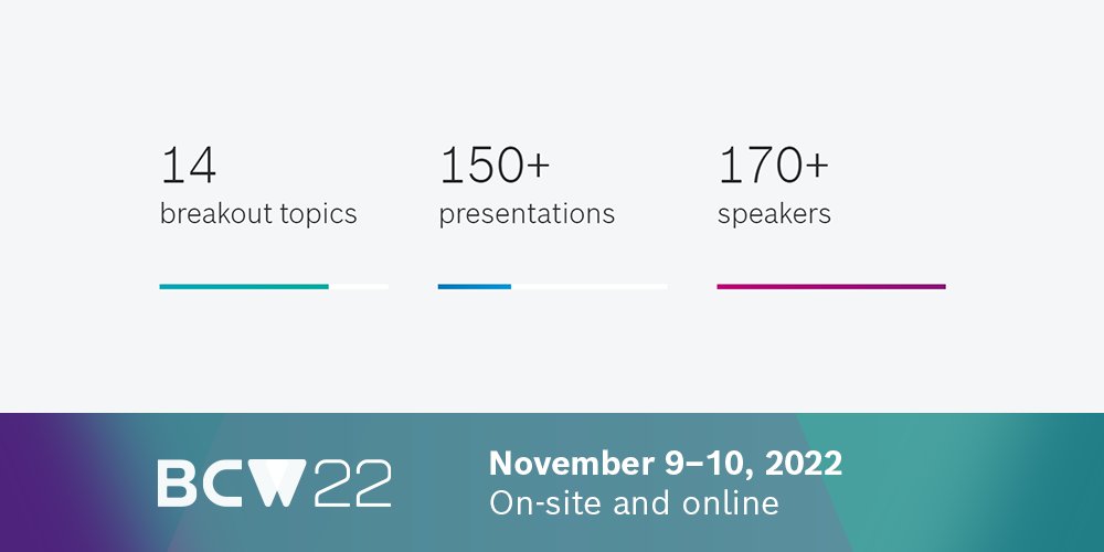 Do you want to enable #AIoT and #DigitalTransformation in your business? 📅 Mark your calendar for @BCWevent and join us on-site 9-10 Nov in Berlin or online NOW for FREE: okt.to/WCp6GX  

#BCW22