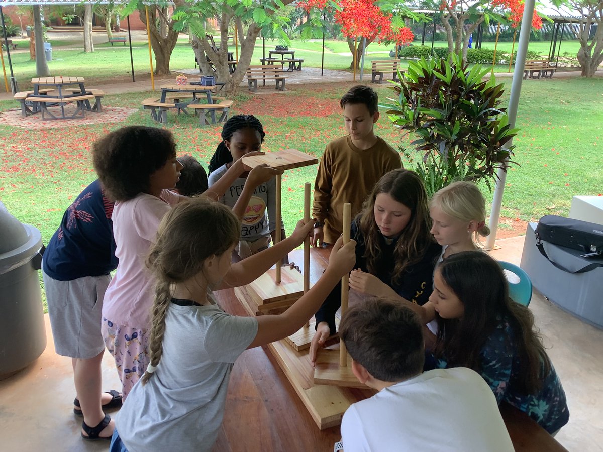 AISLusaka's tweet photo. G6 pupils at #aislusaka working on the Hanoi Tower activity in Advisory sub-groups. They are practicing the ATL skills of Thinking, Collaboration and Communication. #aislearns https://t.co/FmGfEy5bsZ