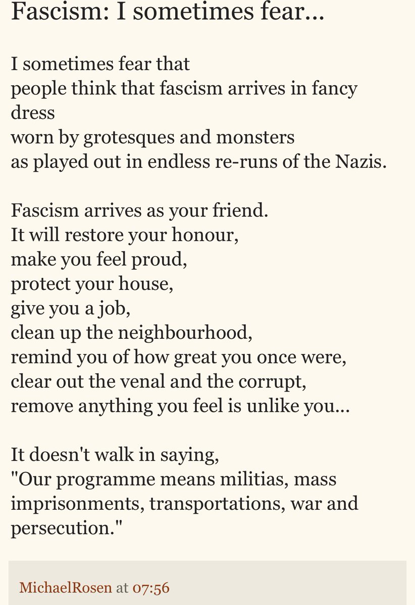 ItsEdgarAllanHo's tweet photo. @byroncclark @kyliesparks This poem by Michael Rosen https://t.co/UZJ44ivoUa