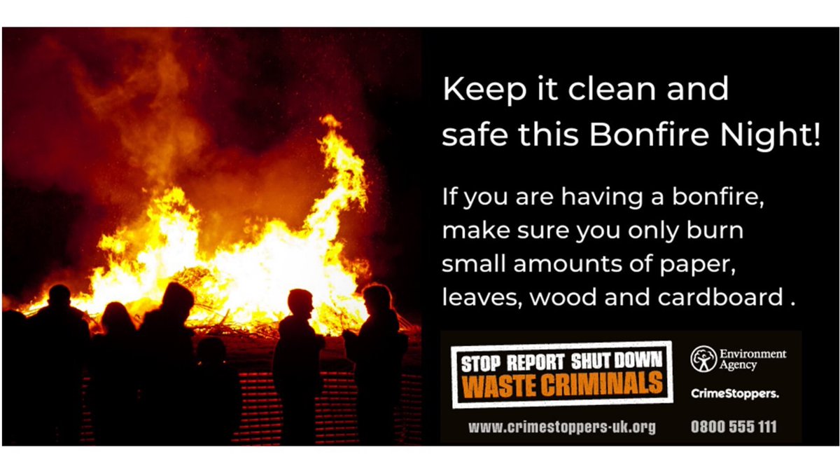 Keep it clean and safe this bonfire night